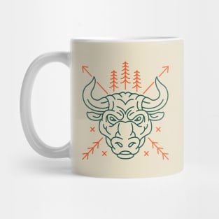 Wild Bull Head Mug